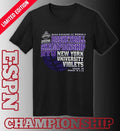 New York University Violets 2026 NCAA DIII Women’s Basketball Championship Shirt