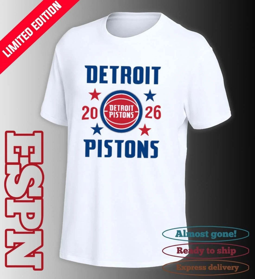 Detroit Pistons NBA Playoffs 2026 Stars T-Shirt