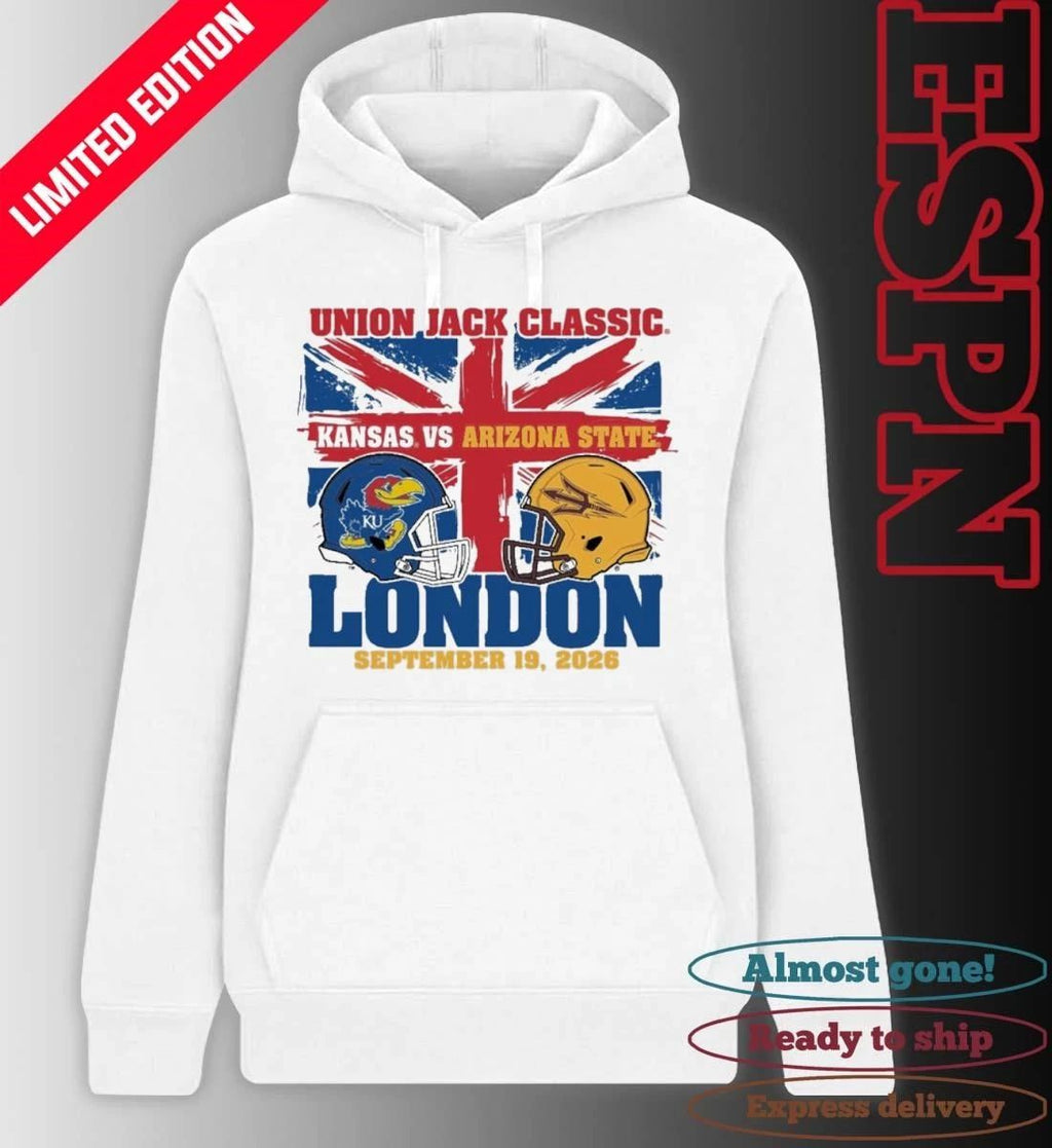 Arizona State Vs Kansas Jayhawks Football 2026 London Union Jack Classic shirt