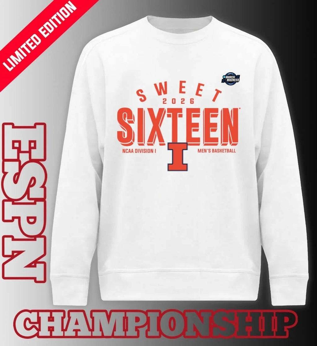 Sweet 16 Illinois Fighting Illini 2026 NCAA Men’s Basketball T-Shirt