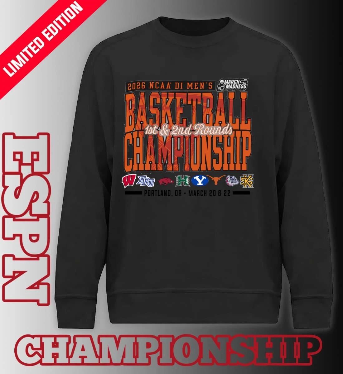Portland, OR 2026 NCAA DI Men’s Basketball Championship – March 20 & 22 T-Shirt