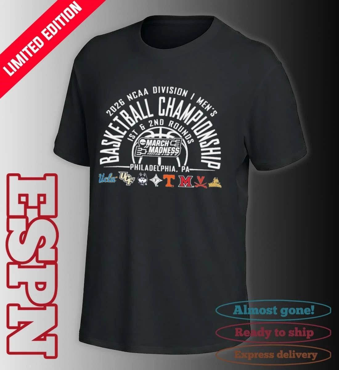 Philadelphia Regional 2026 NCAA DI Men’s Basketball Championship T-Shirt