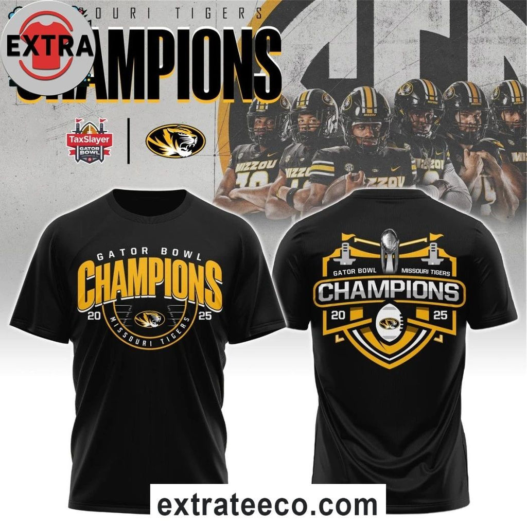 Original Missouri Tigers Gator Bowl Champions 2025 Logo Shirt