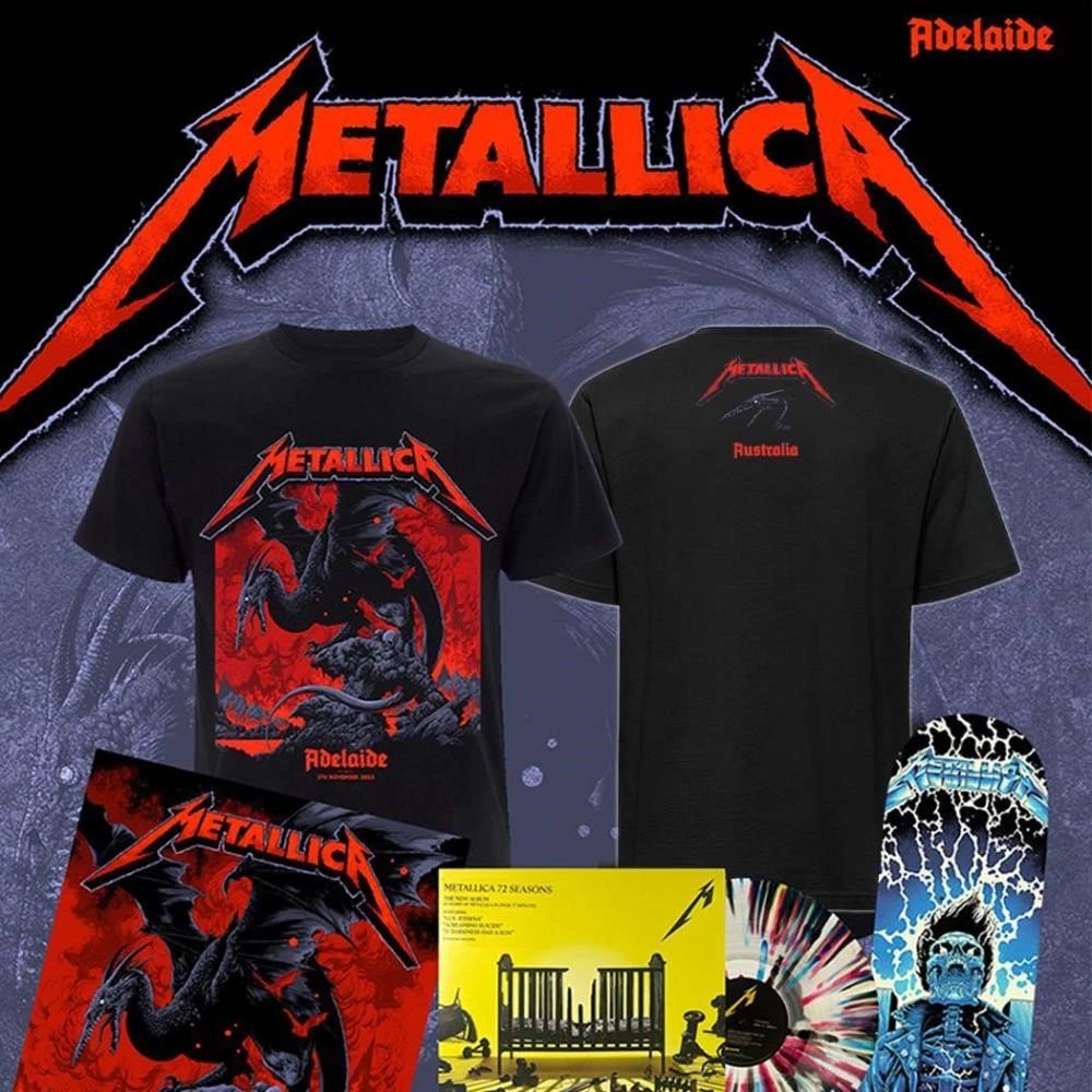 Metallica M72 Adelaide T-Shirt Metallica November 5 2025 Adelaide Oval Australia Merch T-Shirt