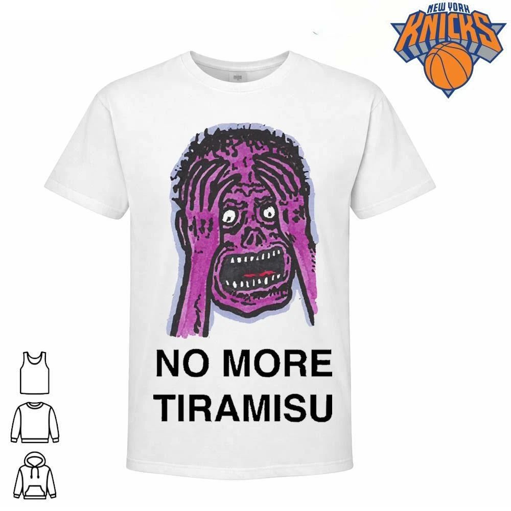 No More Tiramisu Funny Screaming Purple Face Dessert Overdose Meme Shirt