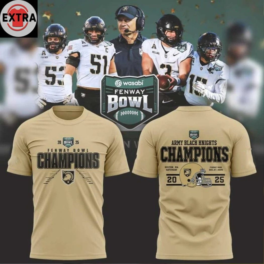 Army Black Knights Champions 2025 Fenway Bowl Hoodie T-Shirt