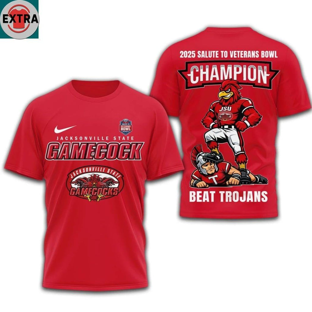 Original Jacksonville State Gamecocks’ victory at the IS4S Salute to Veterans Bowl T-Shirt