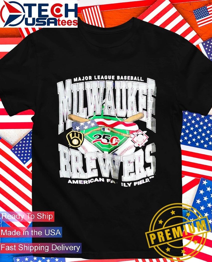 Milwaukee Brewers Commemorative 250th America Family Field shirt