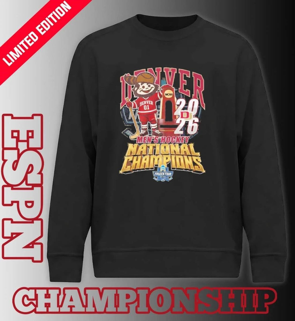 Denver Pioneers Mascot 2026 NCAA Men’s Ice Hockey National Champions Shirt