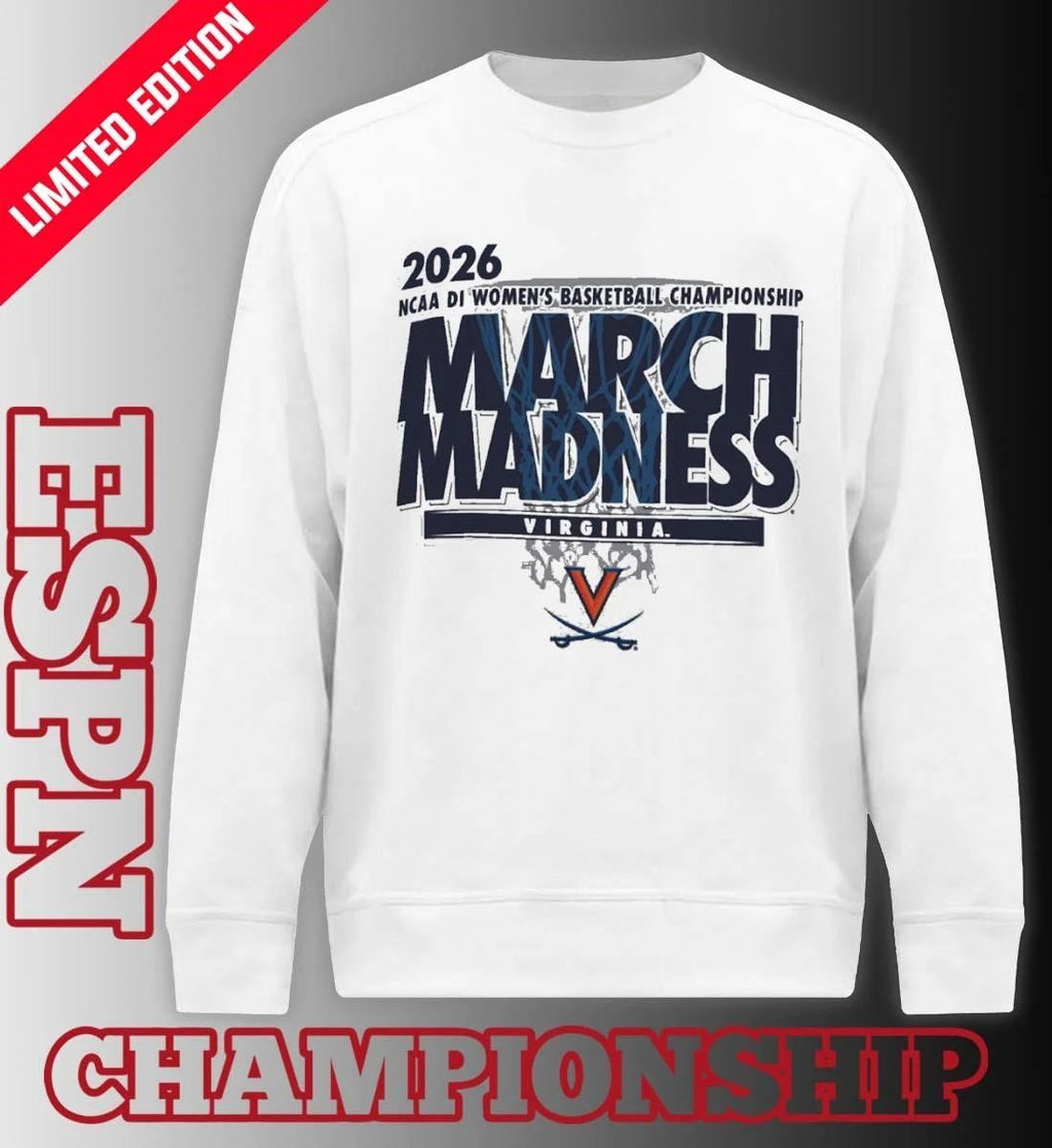 Virginia Cavaliers 2026 NCAA DI Women’s Basketball March Madness – First Four Shirt