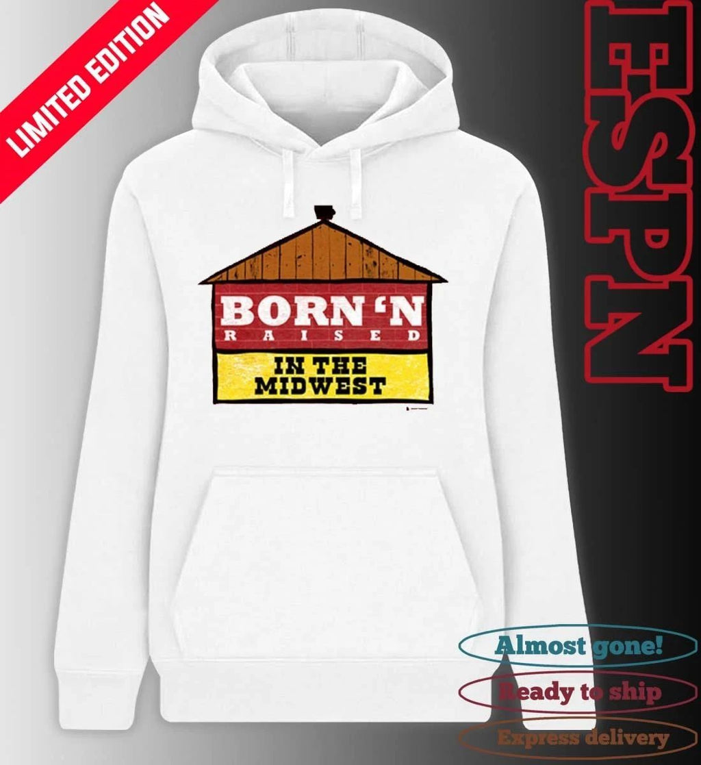 Nebraska Cornhuskers Born’n Raised in the Midwest Shirt