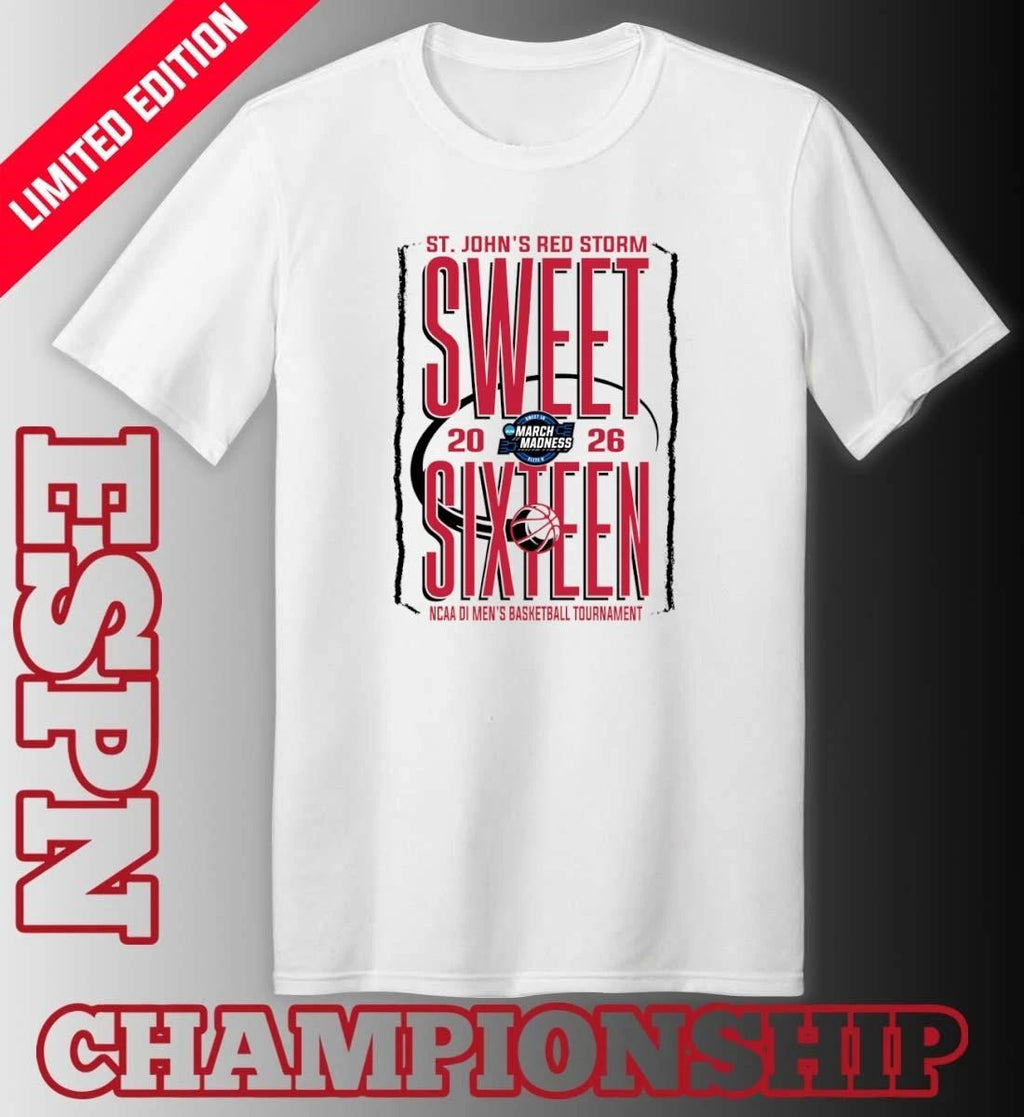 St. John’s Red Storm Sweet Sixteen 2026 NCAA DI Men’s Basketball Tournament T-Shirt