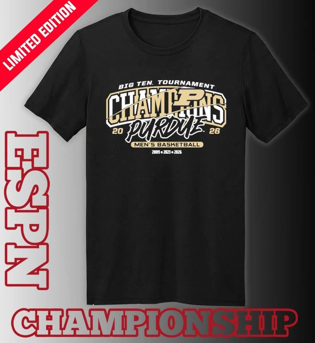 Purdue Men’s Basketball 2026 Big Ten Tournament Champions Banner Shirt