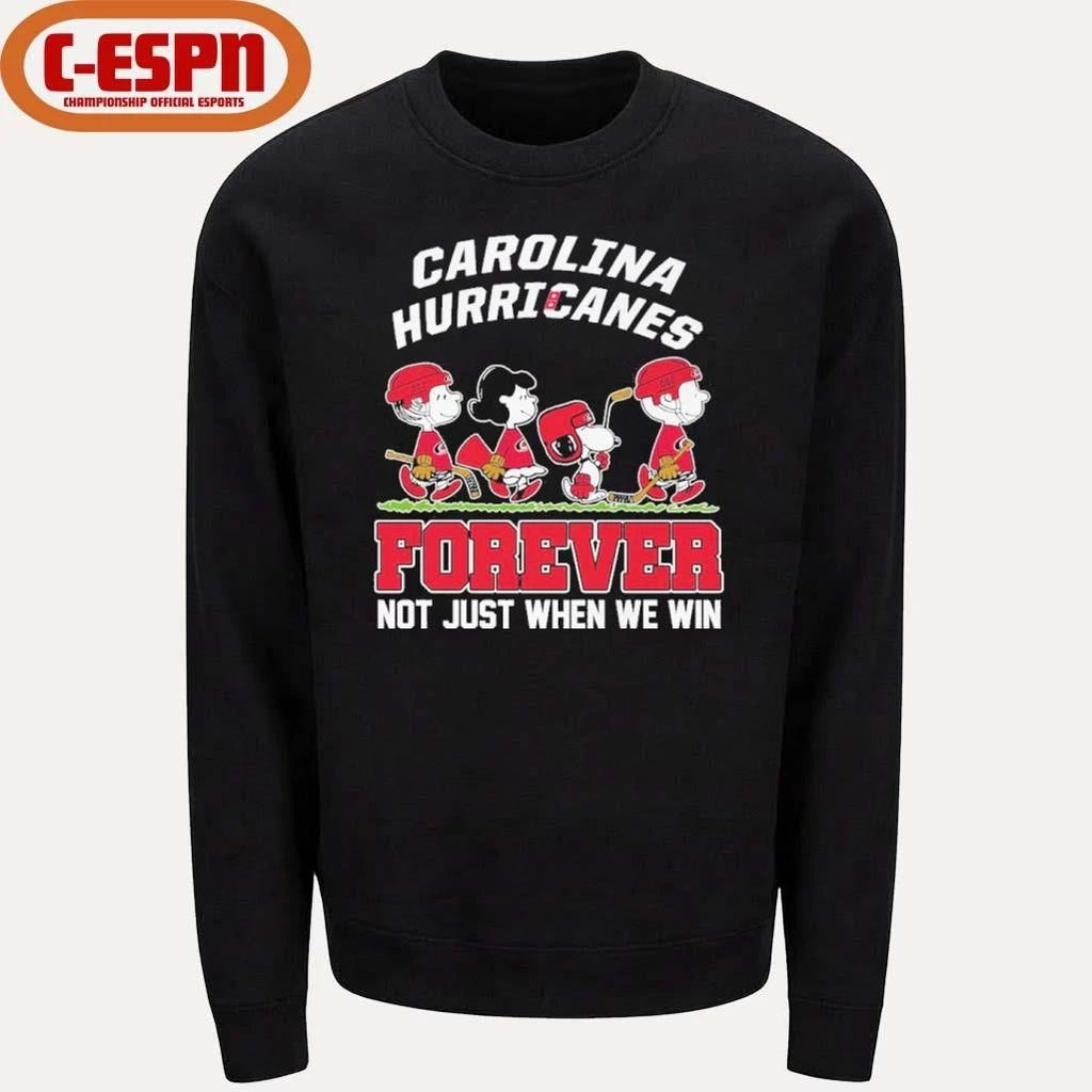 The Peanuts Characters Forever X Carolina Hurricanes Shirt