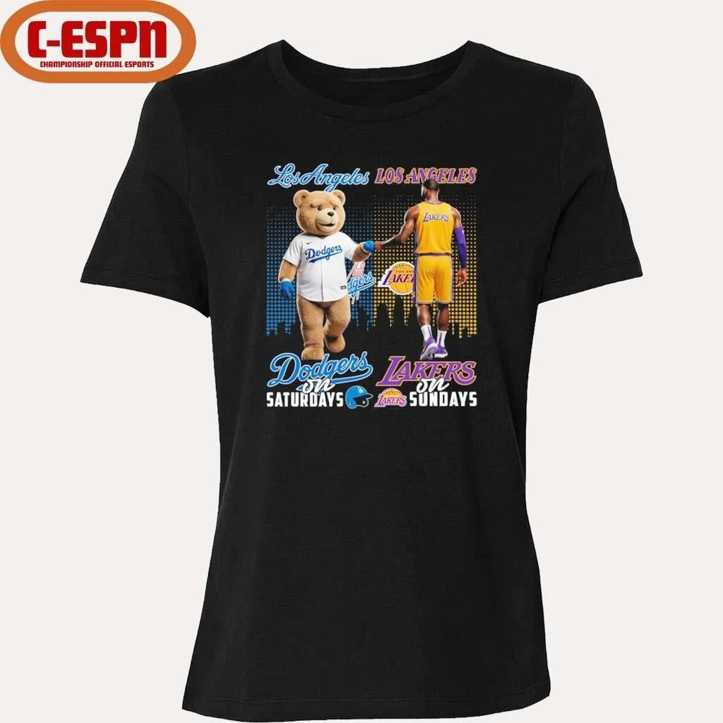 Mascot Los Angeles Dodgers On Saturdays And Los Angeles Lakers On Sundays Shirt
