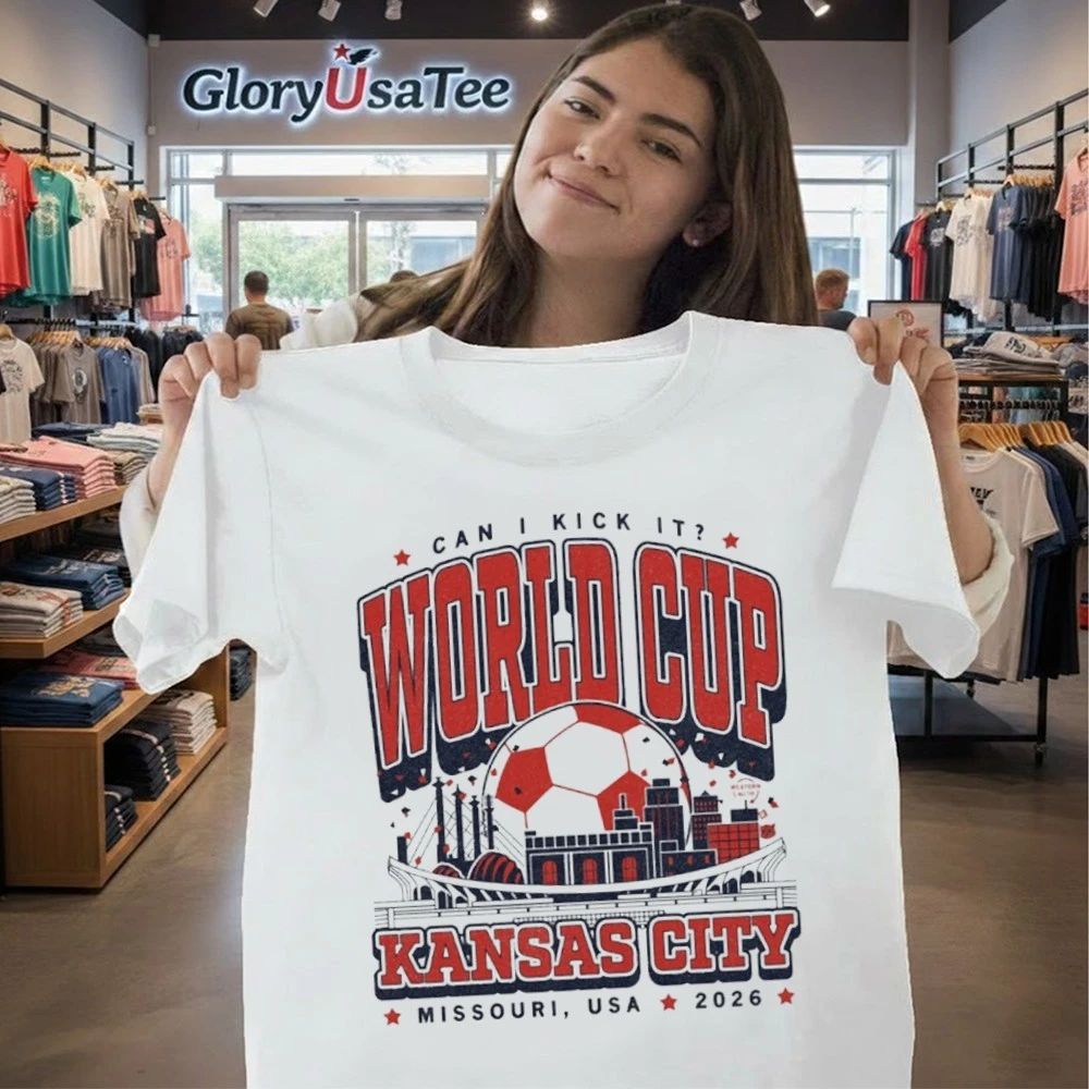 Kansas City World Cup Can I Kick It Missouri, USA 2026 Skyline Max Collegiate Shirt