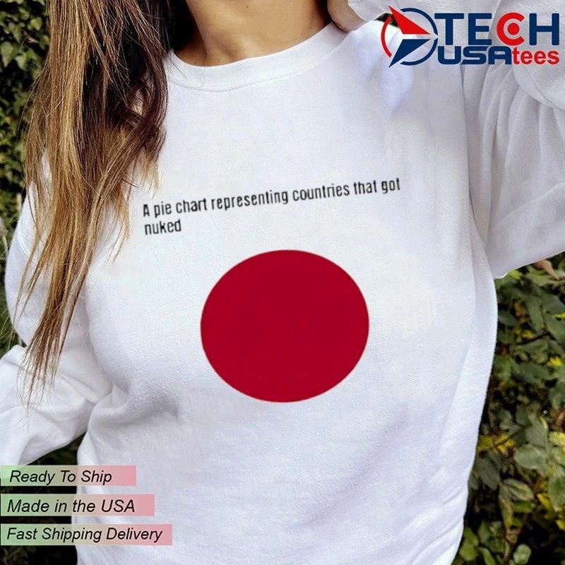 A pie chart representing countries that got nuked Japan shirt