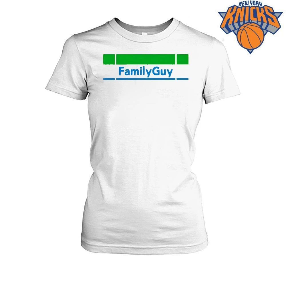 Family Guy Green and Blue Minimalist Logo Parody Shirt