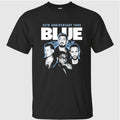 Blue 25th Anniversary Tour Photo Faded Black Shirt