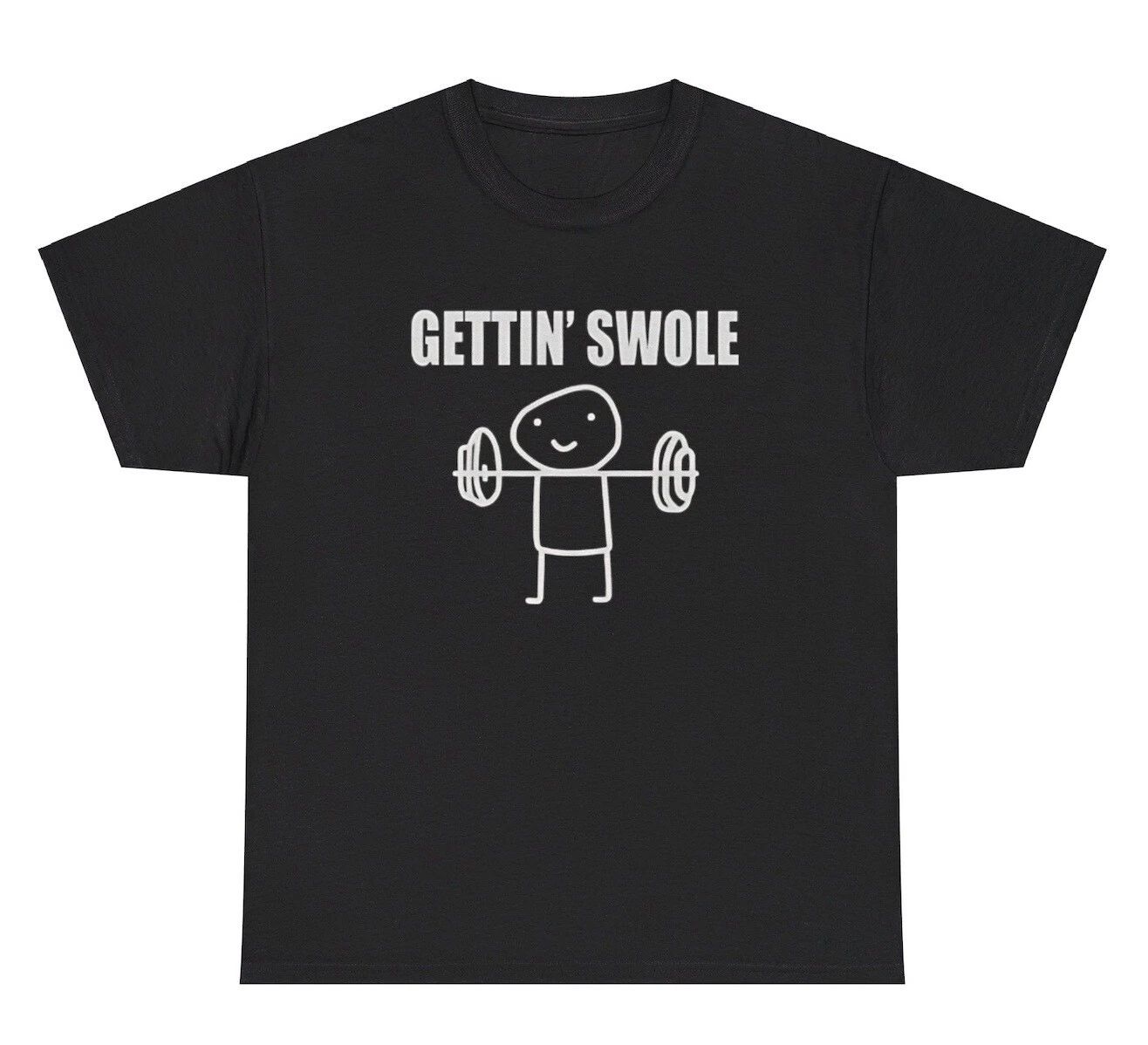 Getting Swole Meme Gym Working Meme Humor Pump Cover Tee Tee (1)