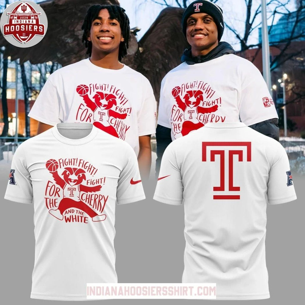 Temple Owls Men’s Basketball Fight For The Cherry And White Hoodie T-Shirt