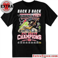 Houston Texans 2025 AFC South Champions Back-3-Back Mascot T-Shirt