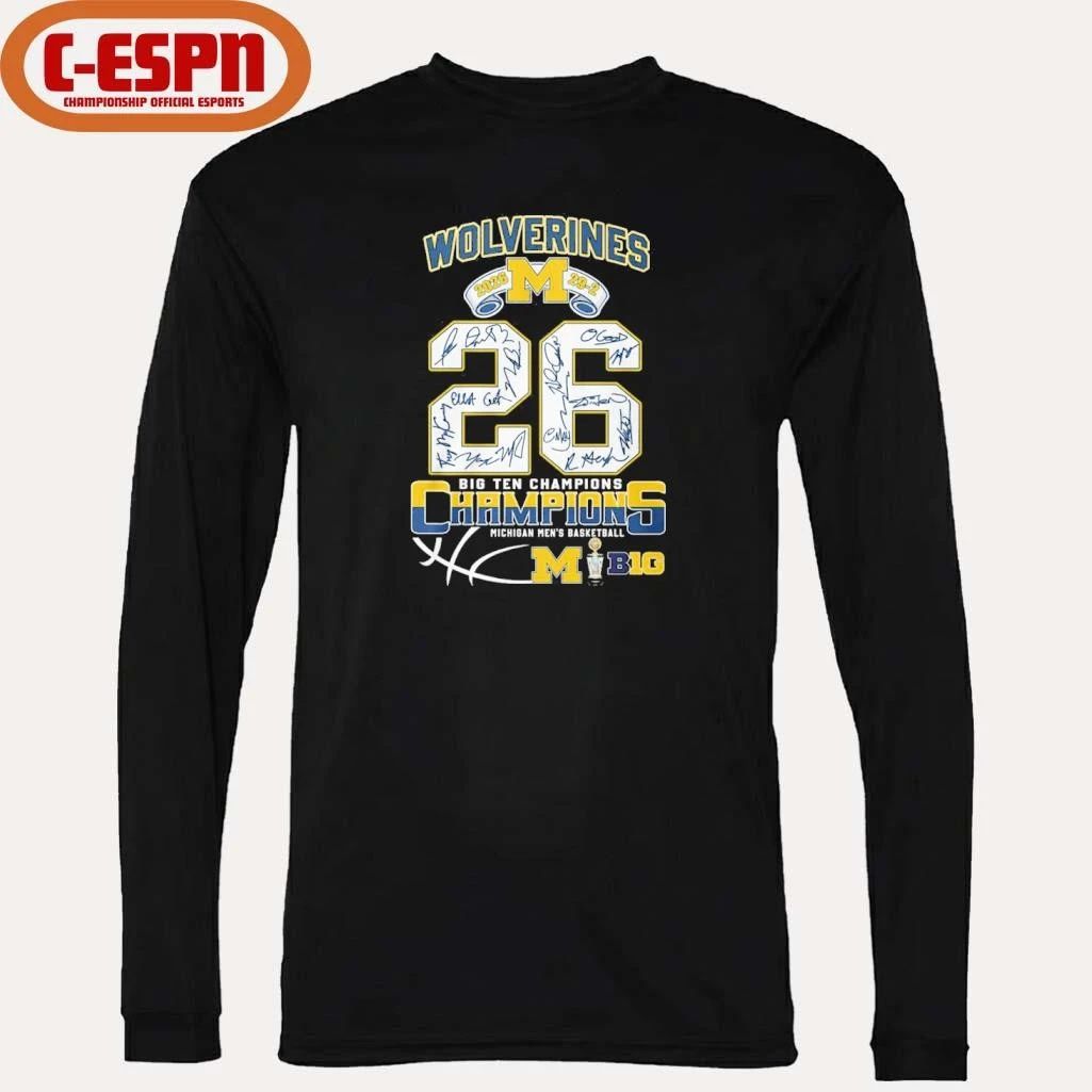 Michigan Wolverines Men’s Basketball 2026 Big Ten Tournament Champions 29-2 Shirt