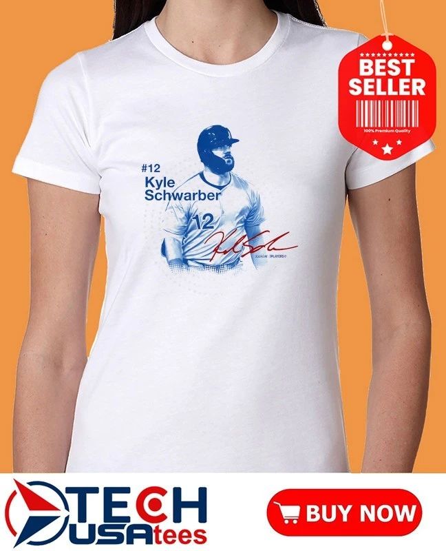 Kyle Schwarber No. 12 Philadelphia Phillies star player signature shirt
