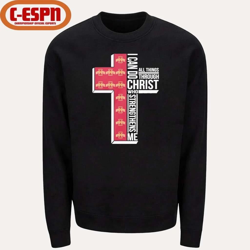 Iowa State Basketball Logo I Can Do All Things Through Christ Who Strengthens Me Shirt