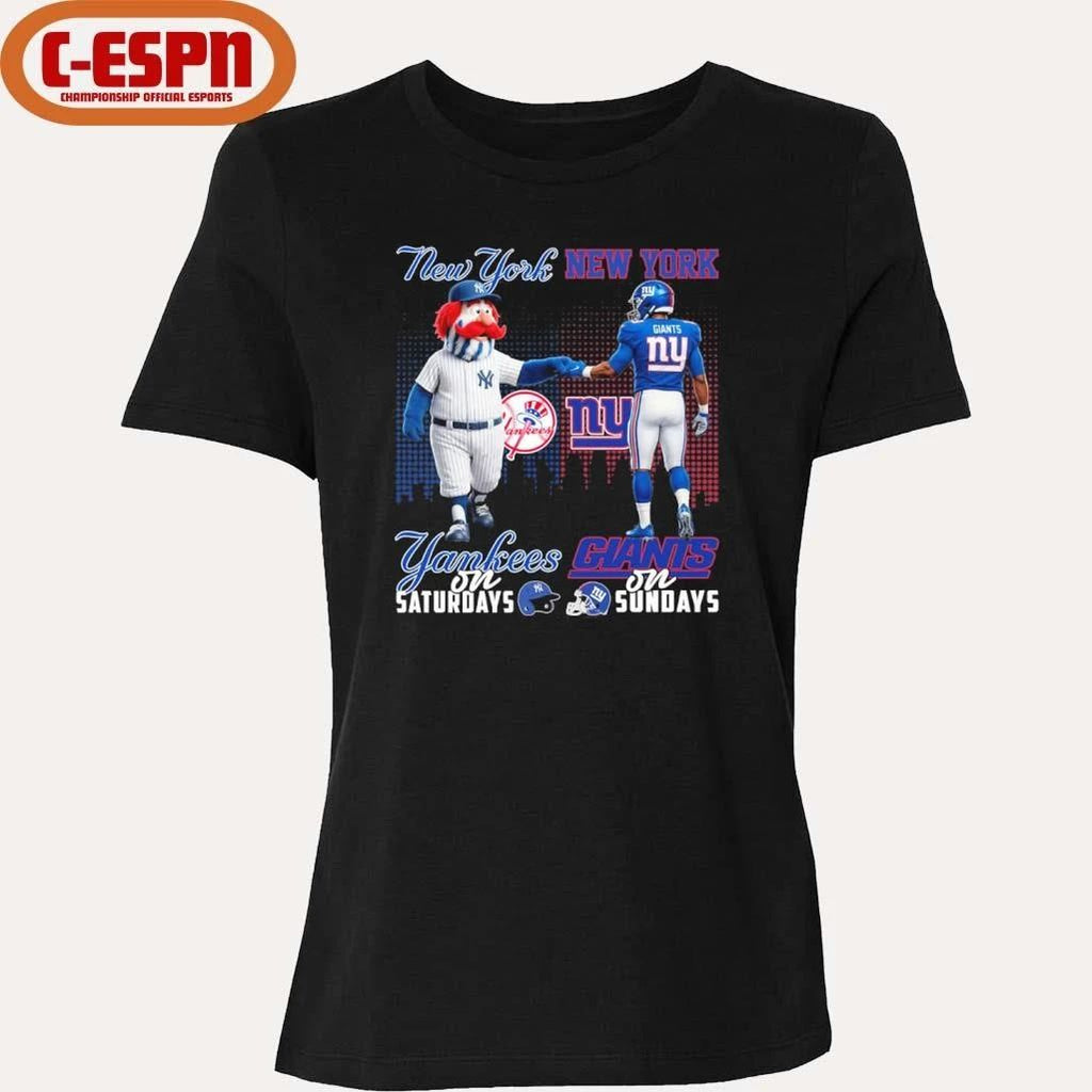 Mascot New York Yankees On Saturdays And New York Giants On Sundays Shirt