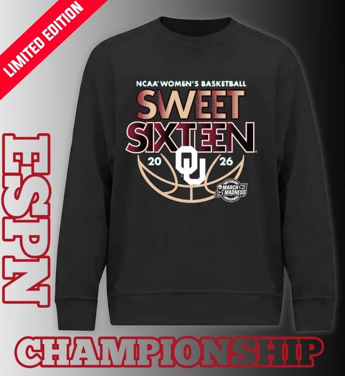 Sweet Sixteen 2026 Oklahoma Women’s Basketball Shirt