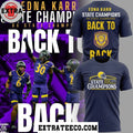 Edna Karr Cougars Louisiana State Champions Back To Back 2025 Logo Shirt