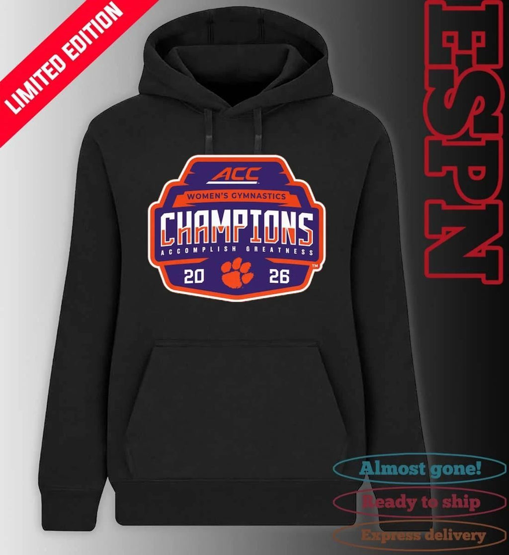 Clemson Tigers 2026 ACC Women’s Gymnastics Champions Locker Room T-Shirt