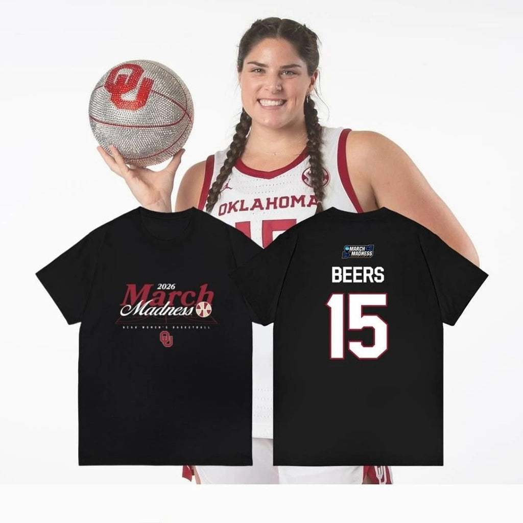 Beers #15 Oklahoma Sooners Women’s Basketball 2026 March Madness Souvenir Shirt