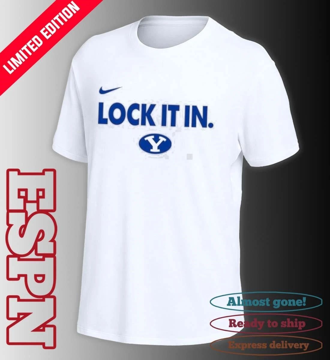 BYU Men’s Basketball Lock It In NCAA Tournament T-Shirt
