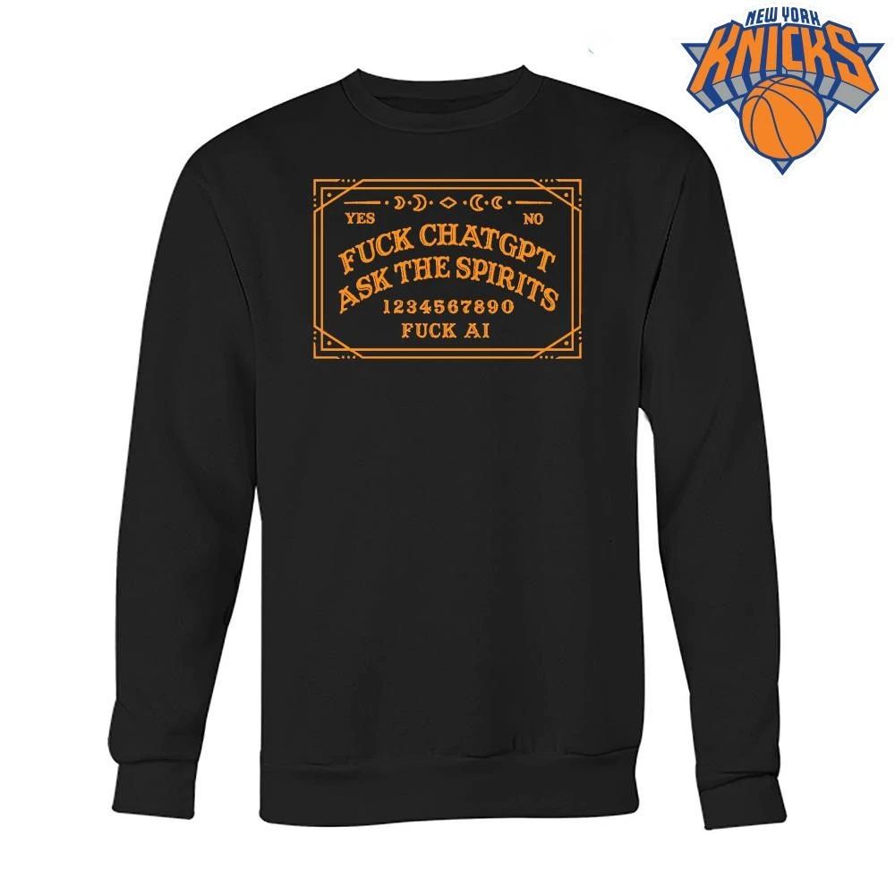 Fuck ChatGPT Ask The Spirits Ouija Board Anti AI Gothic Occult Halloween Shirt