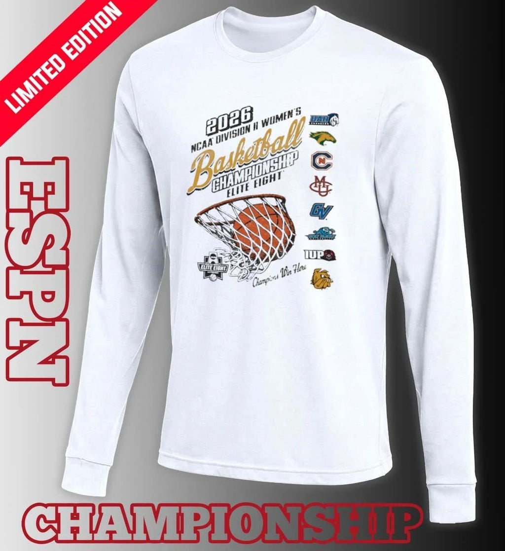 Elite 8 2026 NCAA Division II Women’s Basketball Championship Logo T-Shirt