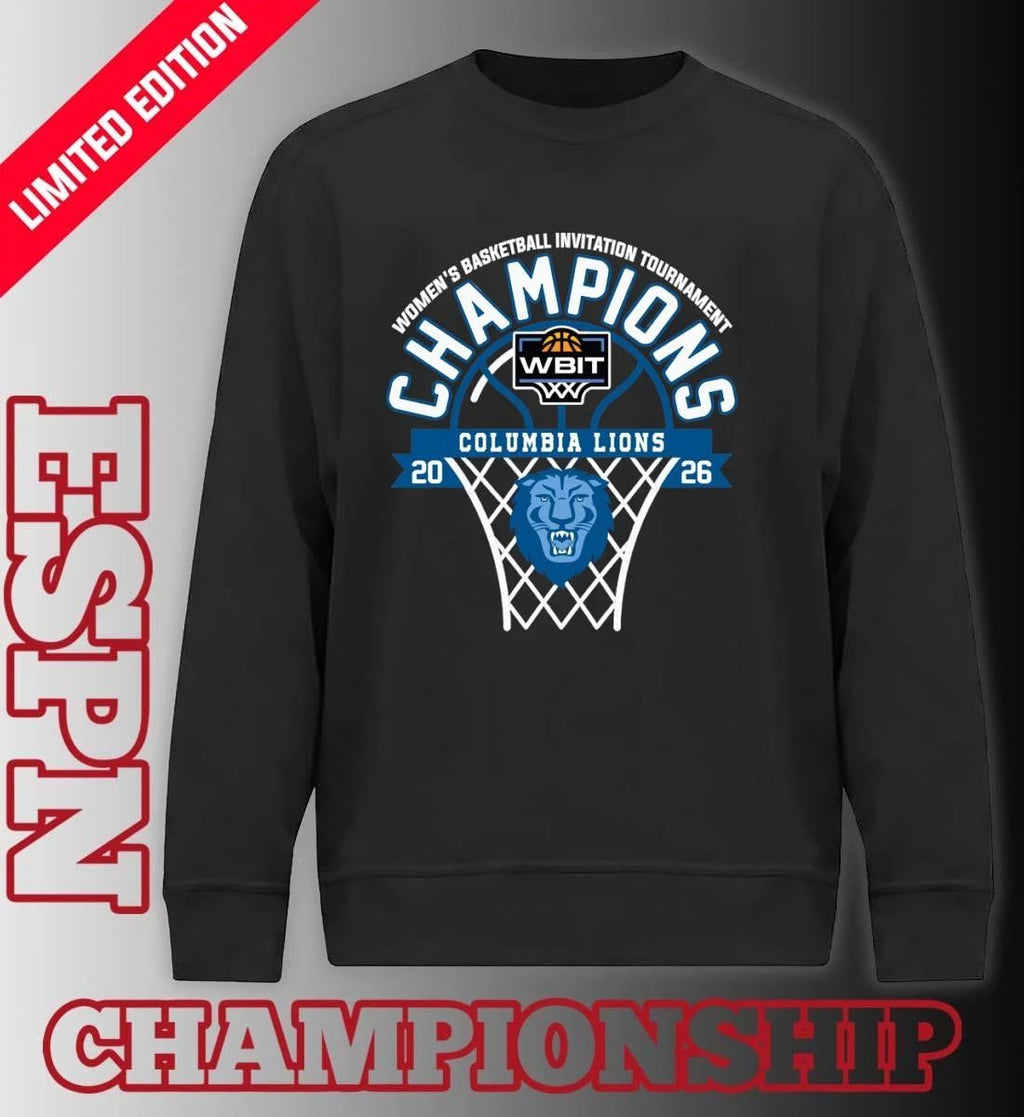 2026 Women’s Basketball Invitation Tournament Champions Columbia Lions T-Shirt