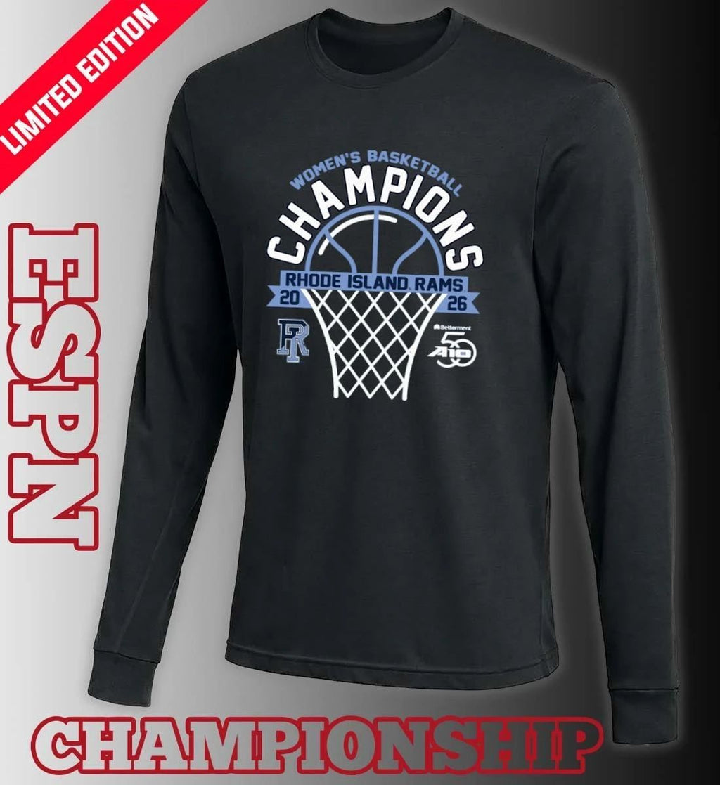University of Rhode Island Women’s Basketball 2026 Atlantic 10 Tournament Champions T-Shirt