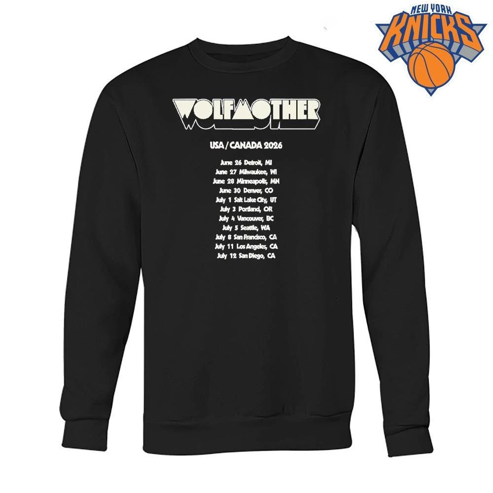 Wolfmother Tour 2026 USA Canada Concert Rock Band Schedule Dates Shirt