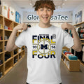 Michigan Wolverines Grey 2026 Men’s Basketball Final Four Bound Shirt