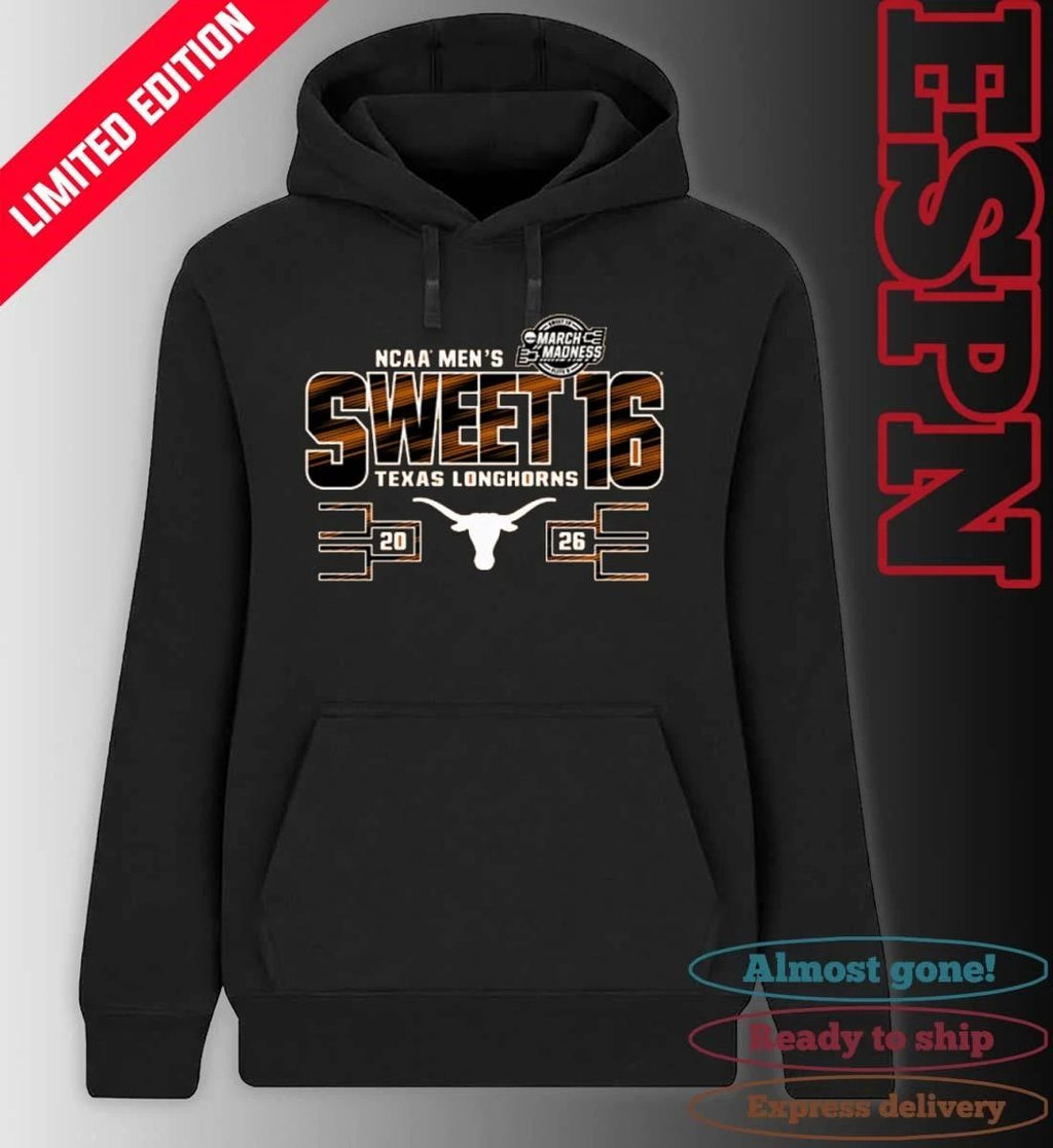 Texas Longhorns 2026 NCAA March Madness Sweet 16 Bound Net Shirt