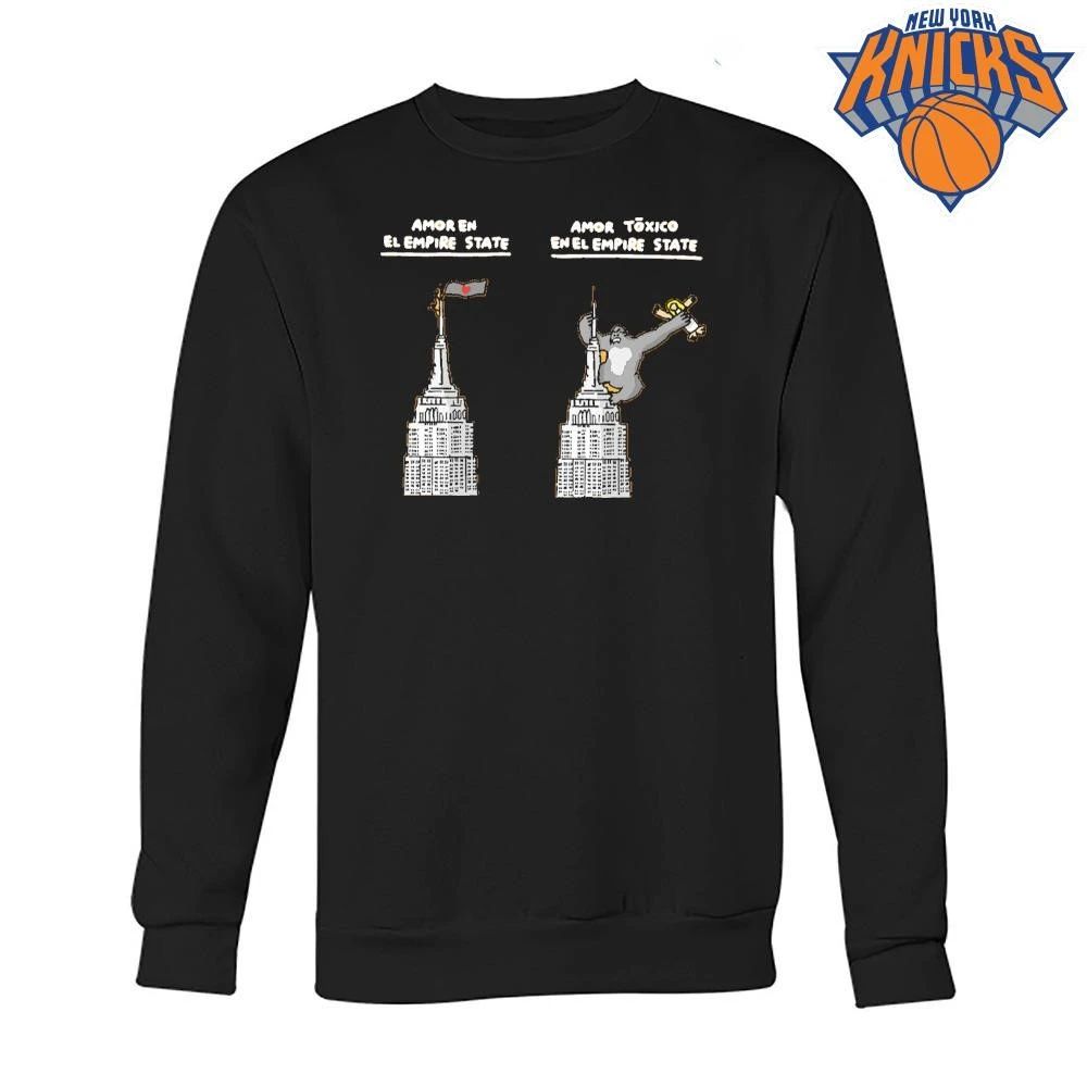 Amor Toxico En El Empire State King Kong Toxic Love Parody Cartoon shirt