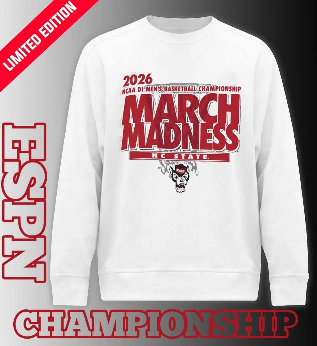 NC State Wolfpack 2026 NCAA DI Basketball March Madness – First Four Shirt