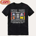 Michigan Wolverines 2026 Men’s Basketball Final Four 4-Team Court T-Shirt