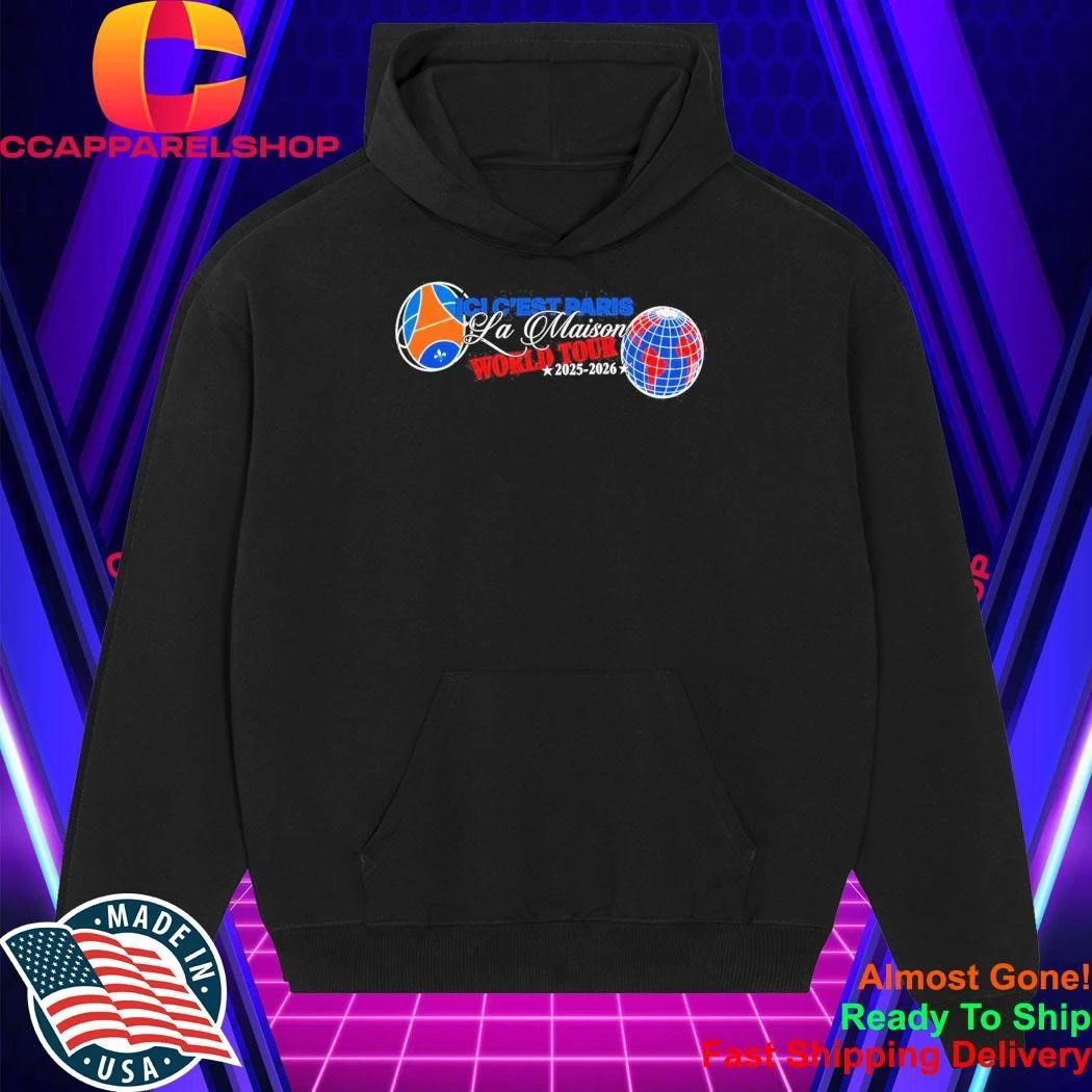 PSG Ici C’est Paris La Maison World Tour 2026 Shirt