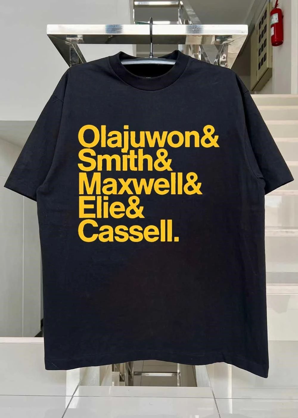Houston Rockets Basketball Legends Olajuwon Smith Maxwell Elie Cassell Shirt