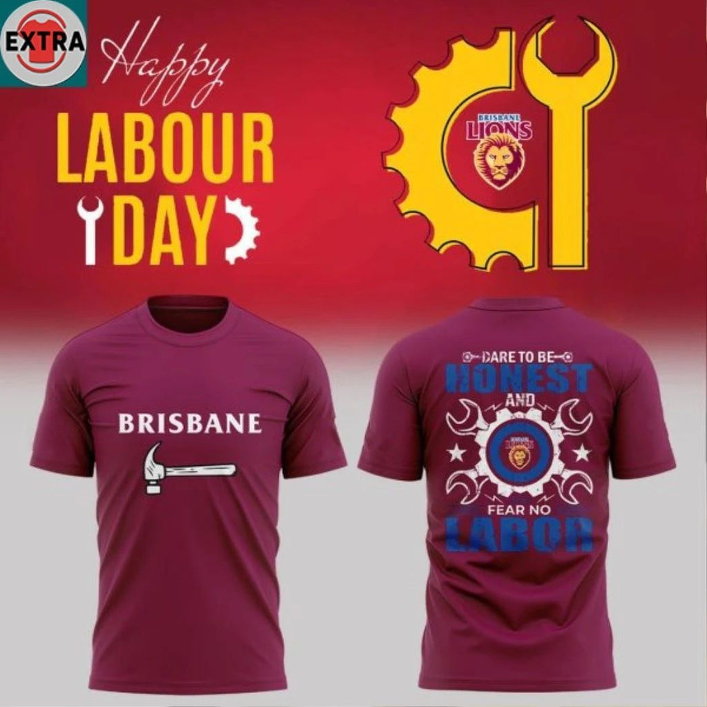 Brisbane Lions x Labour Day 2026 Worker Tribute Game Hoodie Shirts
