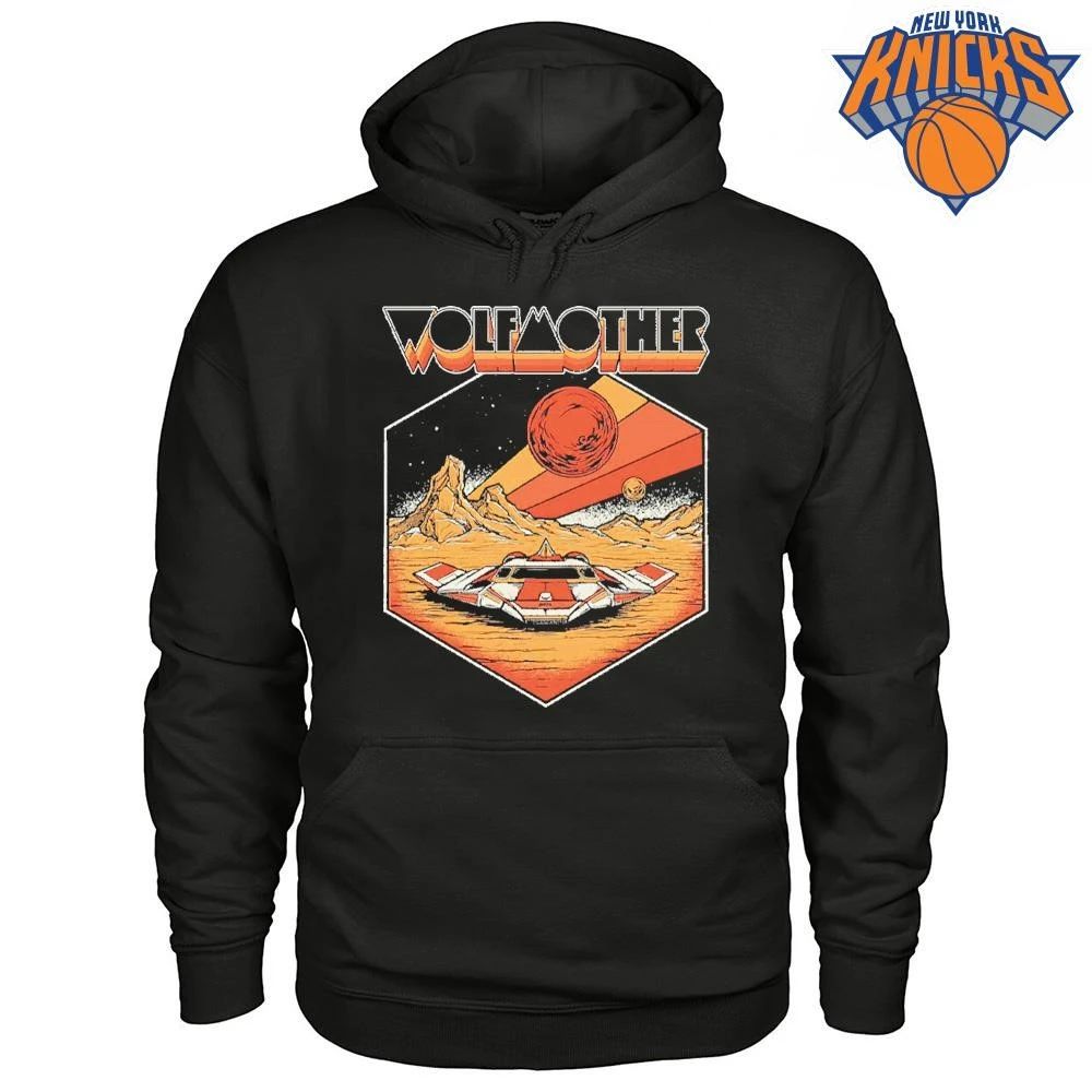 Wolfmother Retro Sci Fi Spaceship Alien Planet Cosmic Horizon Rock Band Shirt