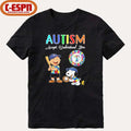 The Peanuts X Texas Rangers Autism Accept Understand Love Shirt